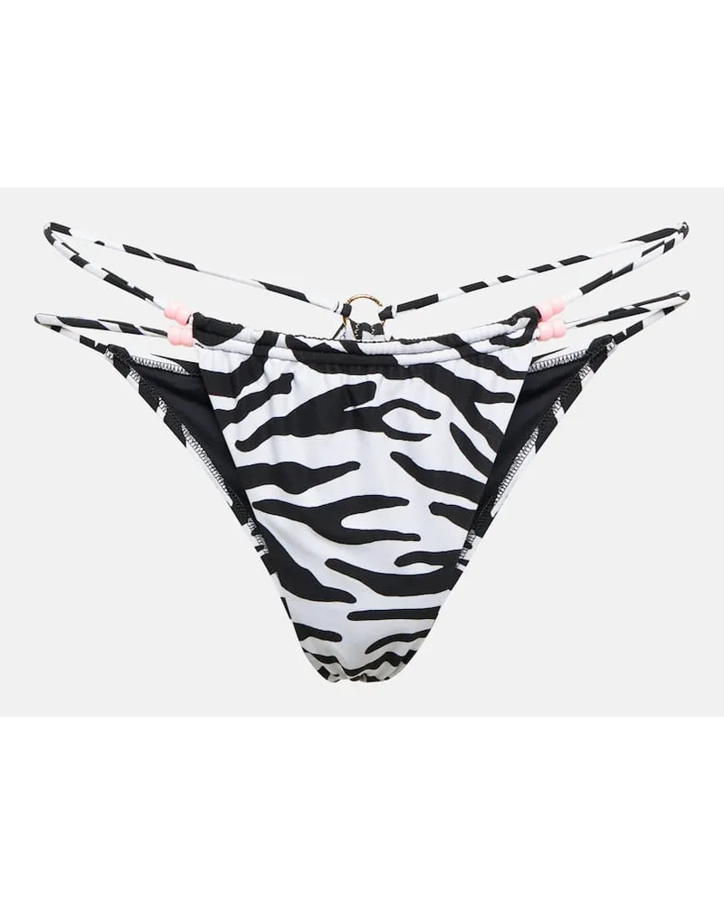 Reina Olga Slip bikini Theresa con stampa zebrata Multicolore
