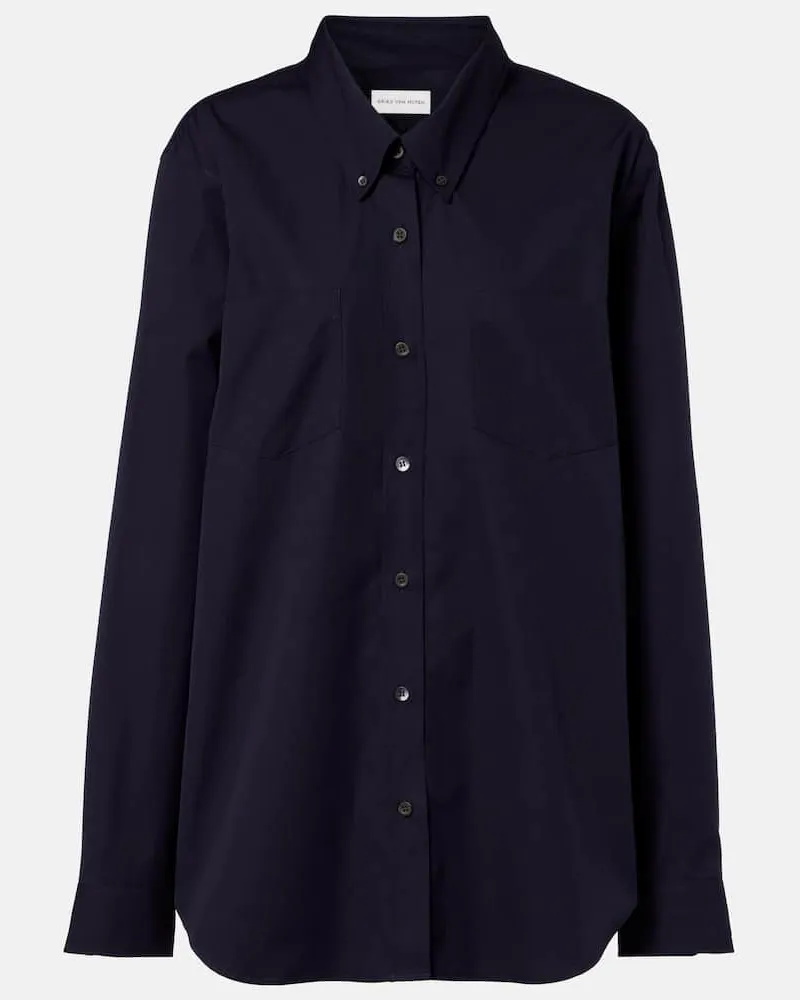Dries van Noten Camicia in cotone Blu