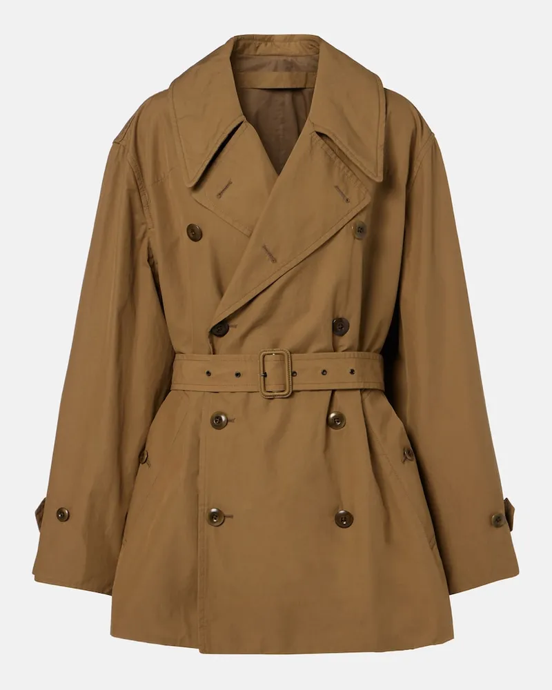 Christophe Lemaire Trench in cotone Verde