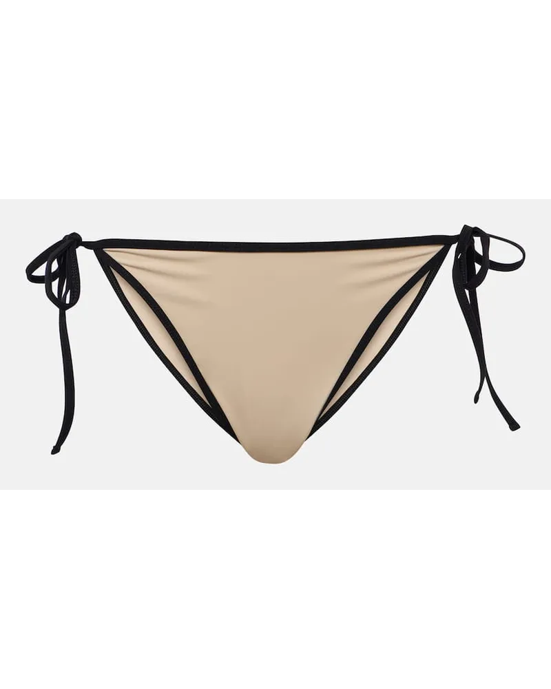 Totême Slip bikini a vita media Bianco