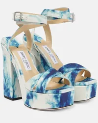 Jimmy Choo Sandali con platform Gaia 140 Multicolore