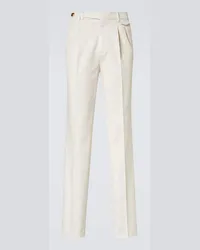 Brunello Cucinelli Pantaloni chino in misto cotone Beige