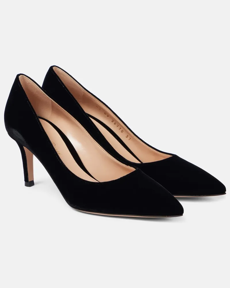 Gianvito Rossi Pumps Gianvito 70 in velluto Nero