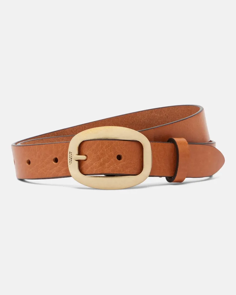 Isabel Marant Cintura Dara in pelle Marrone
