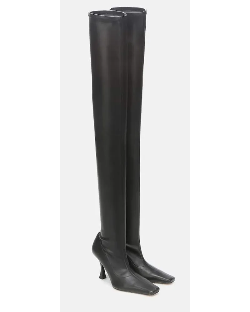 Proenza Schouler Stivali cuissardes in similpelle Nero
