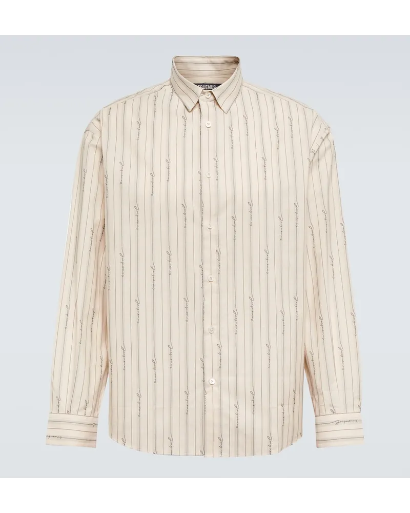Jacquemus Camicia La Chemise Simon in cotone Neutro