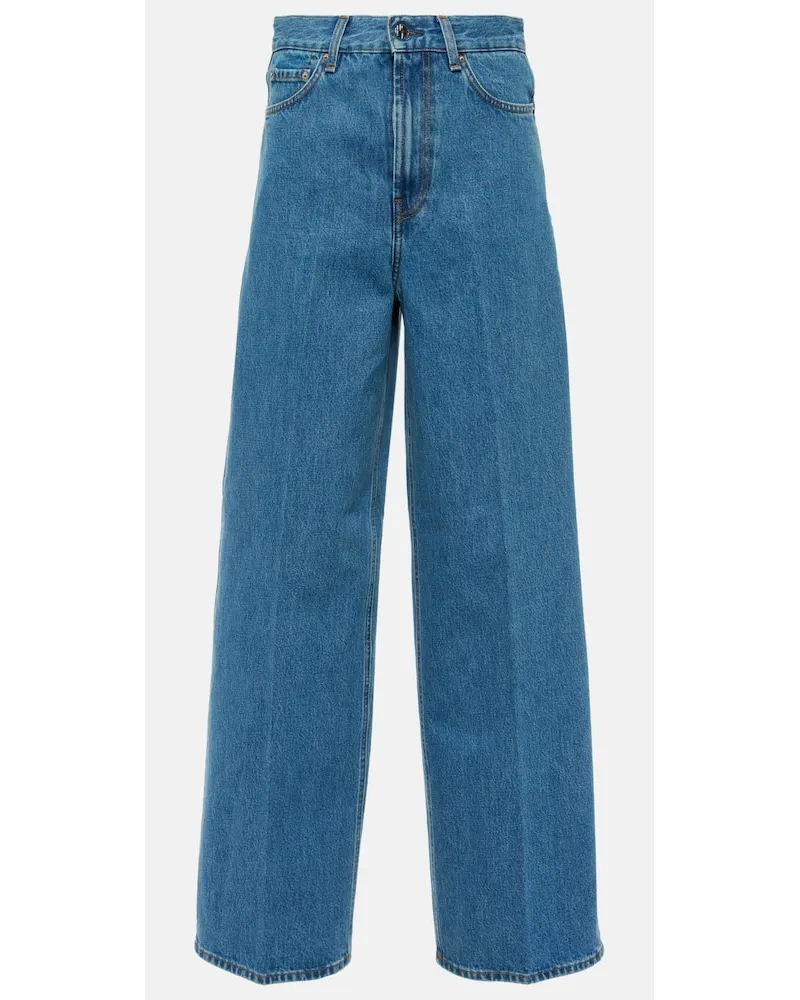 Totême Jeans a gamba larga Blu