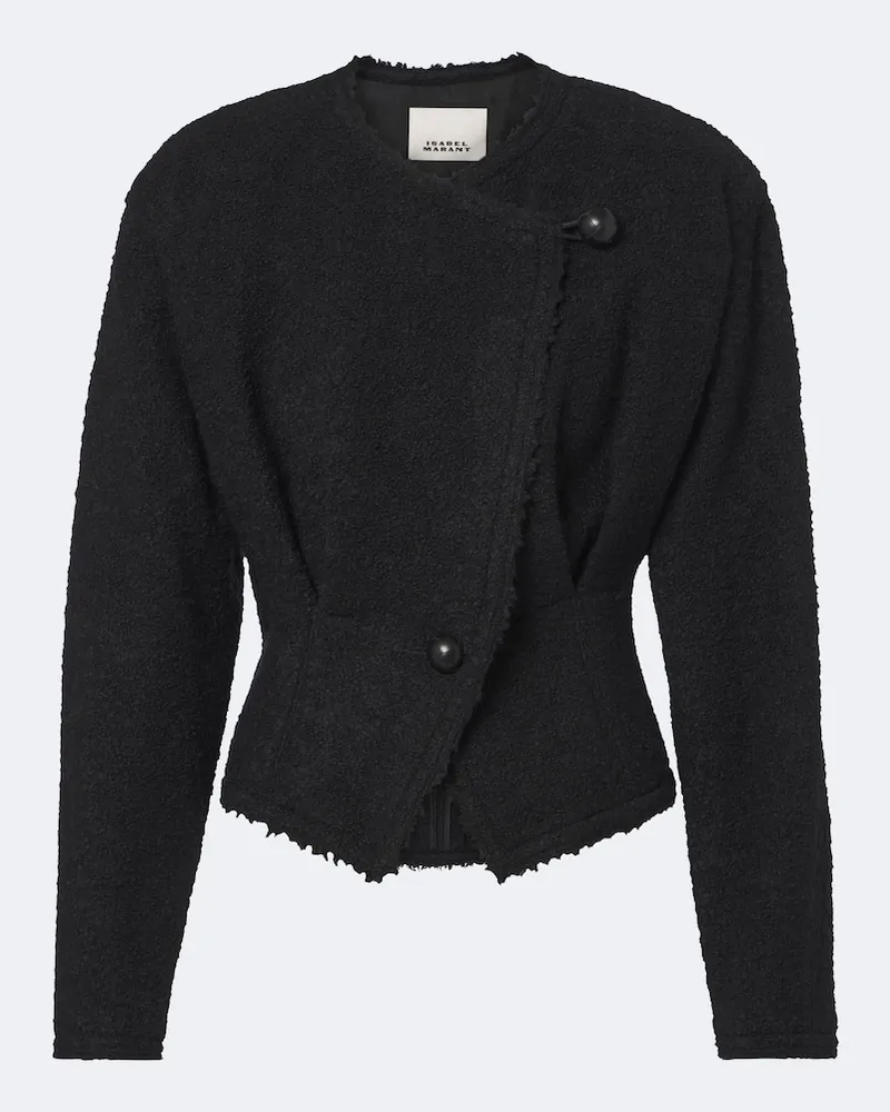 Isabel Marant Giacca Suna in bouclé di misto lana e alpaca Nero