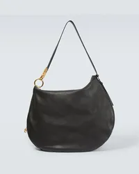 Burberry Borsa a spalla Large in pelle Nero