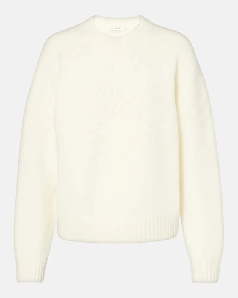 Vince Pullover in lana Bianco