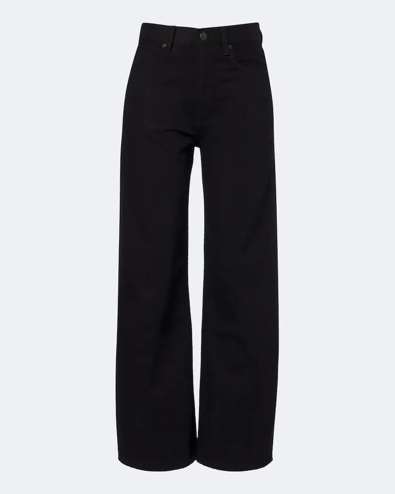 Frame Denim Jeans barrel con fiocco Nero