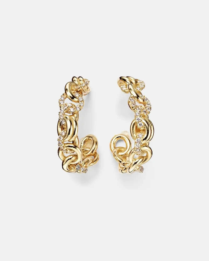 Spinelli Kilcollin Orecchini Fused Serpens in oro 18kt con diamanti Oro