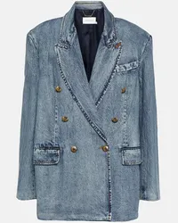 Zimmermann Blazer di jeans Luminosity Blu