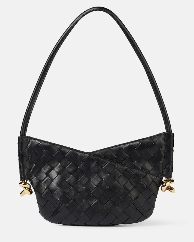 Bottega Veneta Borsa a spalla Solstice Mini in pelle Nero