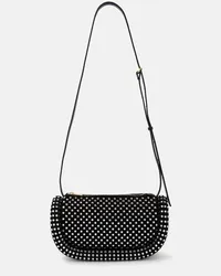 J.W.Anderson Borsa a spalla Bumper-12 in suede Nero