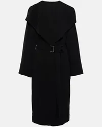 Totême Cappotto oversize in twill Nero