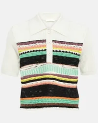 Chloé Chloé Polo cropped in lana Multicolore