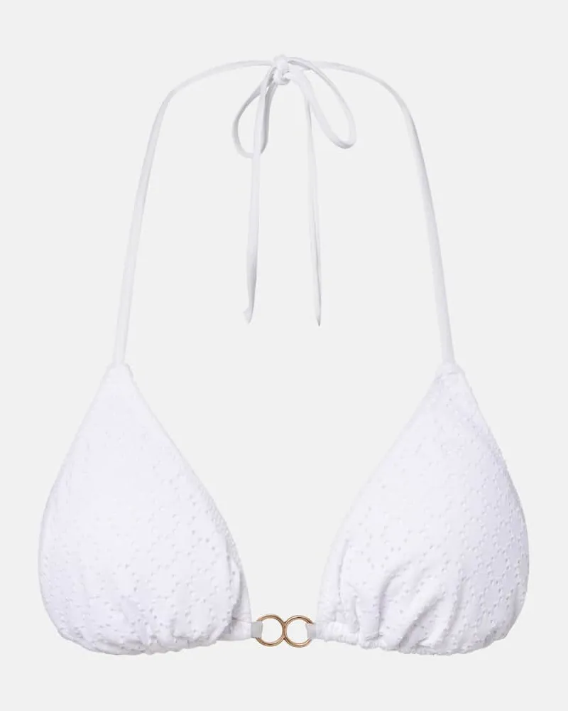 Melissa Odabash Top bikini a triangolo Costa Bianco
