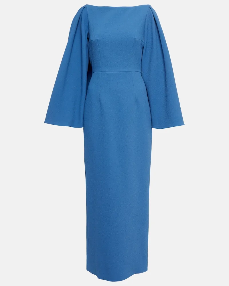 EMILIA WICKSTEAD Abito midi Niesha in crÃªpe Blu