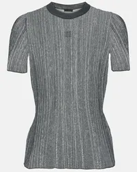 Givenchy Top in maglia a coste Grigio