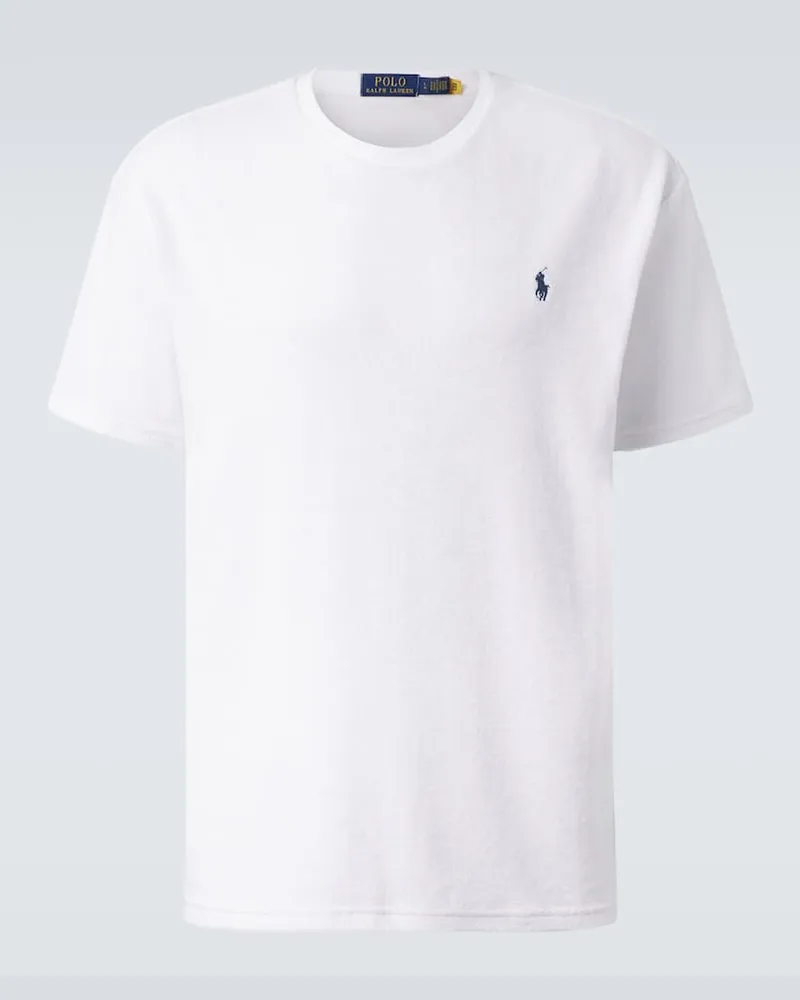 Ralph Lauren T-shirt in jersey di misto cotone Bianco