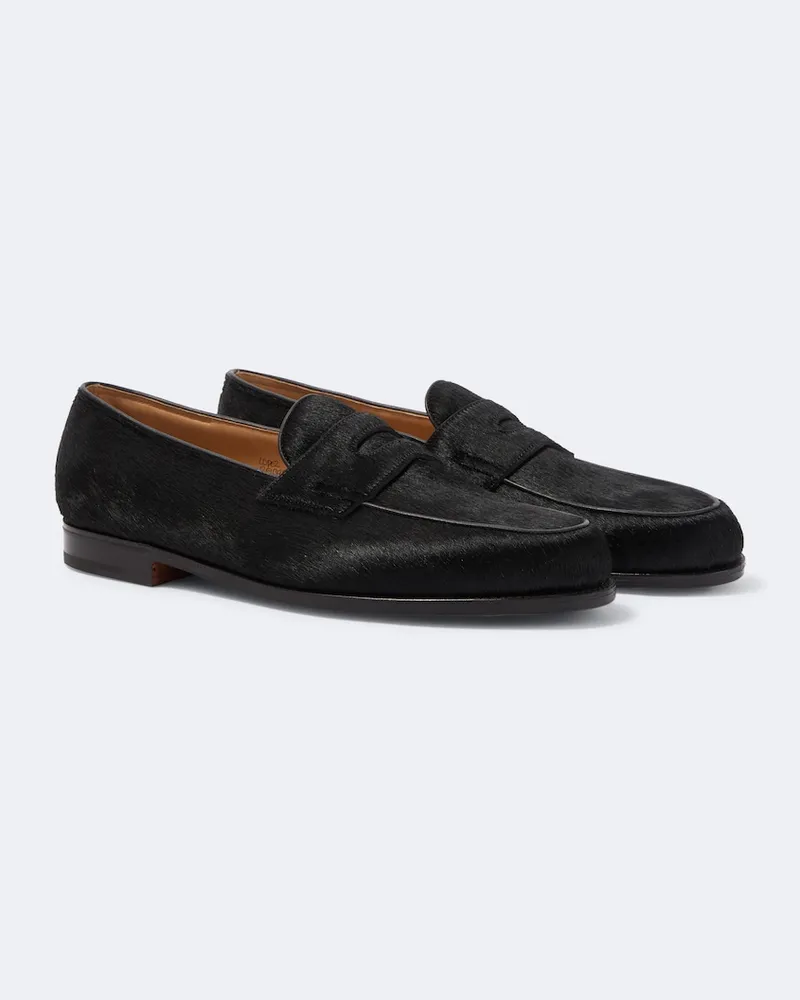 John Lobb Mocassini Lopez in cavallino Nero