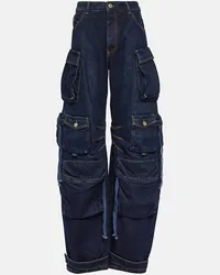 ATTICO Jeans cargo Fern a vita bassa Blu