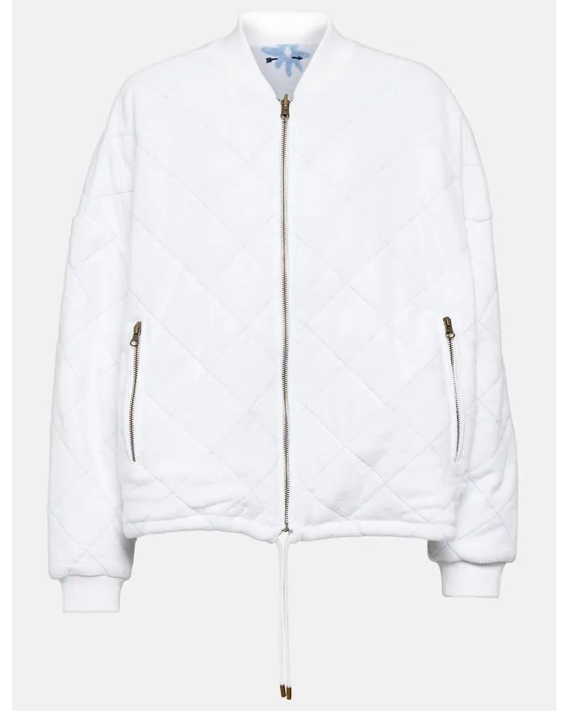 The Upside Bomber Rani reversibile in cotone Bianco