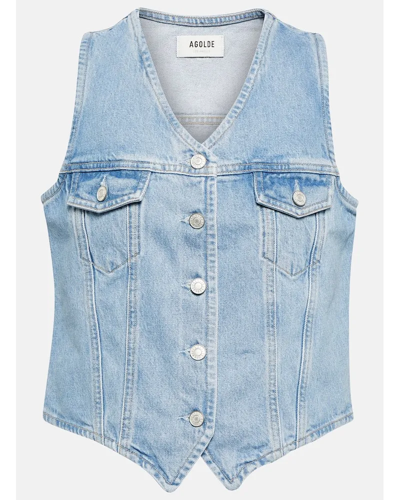 AGOLDE Gilet in denim anni â70 Blu