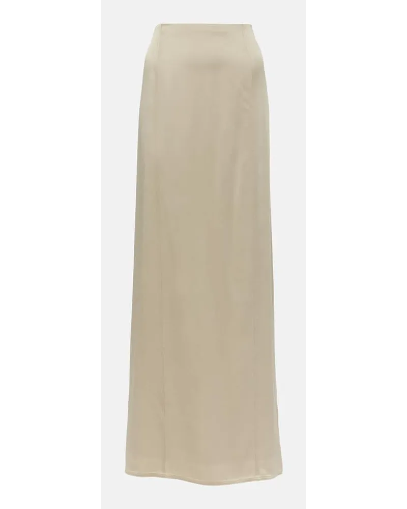 Brunello Cucinelli Gonna lunga in raso Beige