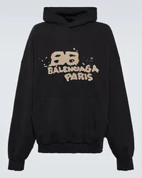 Balenciaga Felpa con cappuccio in jersey di cotone Multicolore