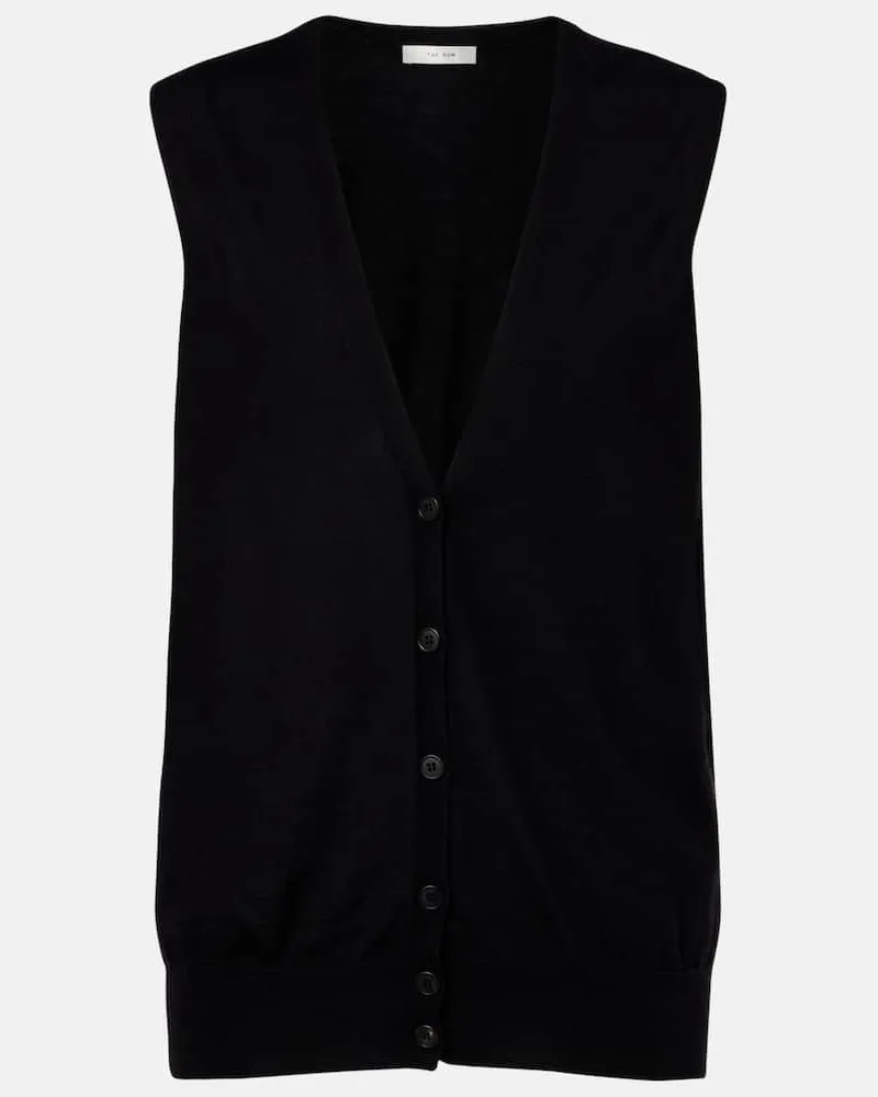 The Row Cardigan Neel in cashmere Nero