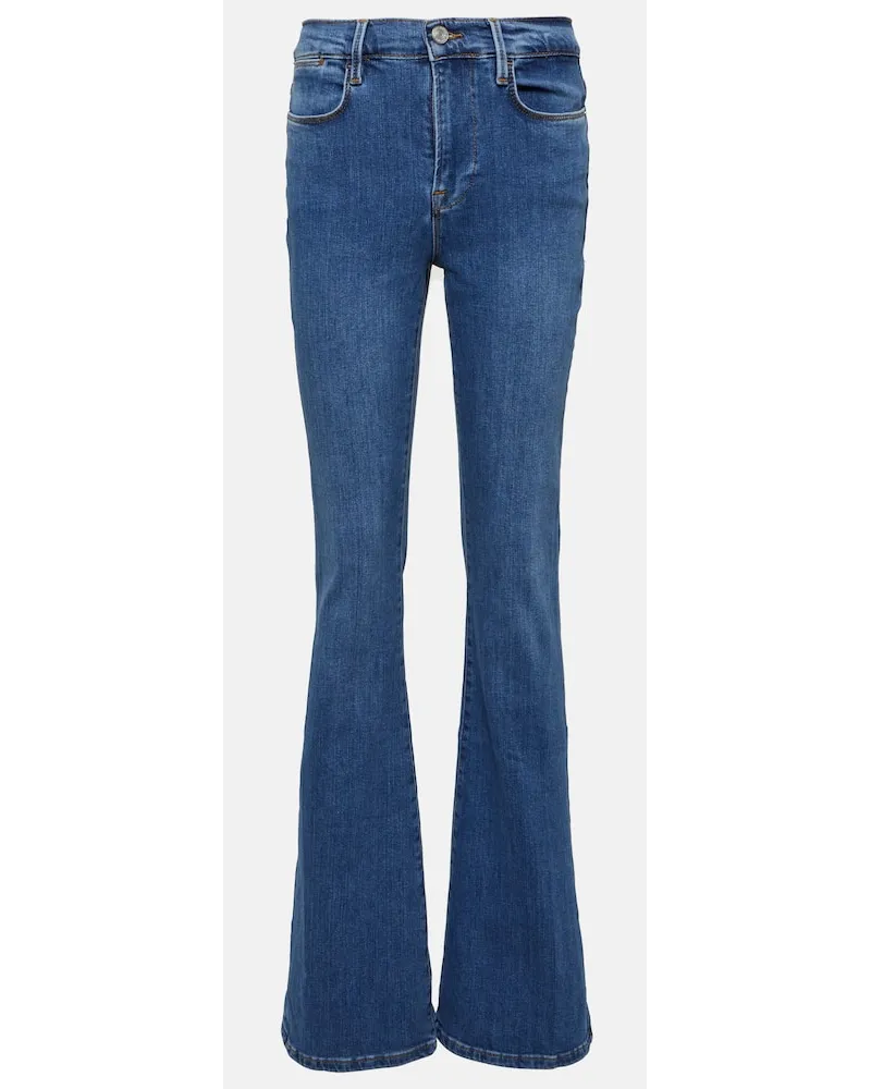 Frame Denim Jeans Le High Flare a vita media Blu