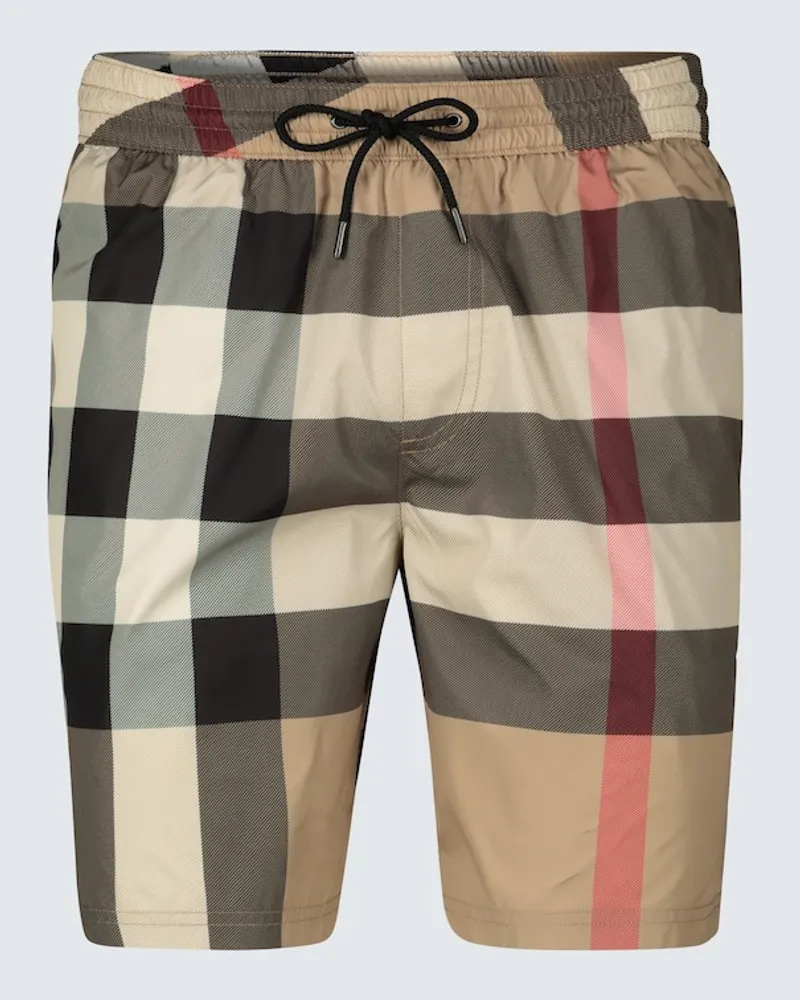 Burberry Costume da bagno Large Check Beige