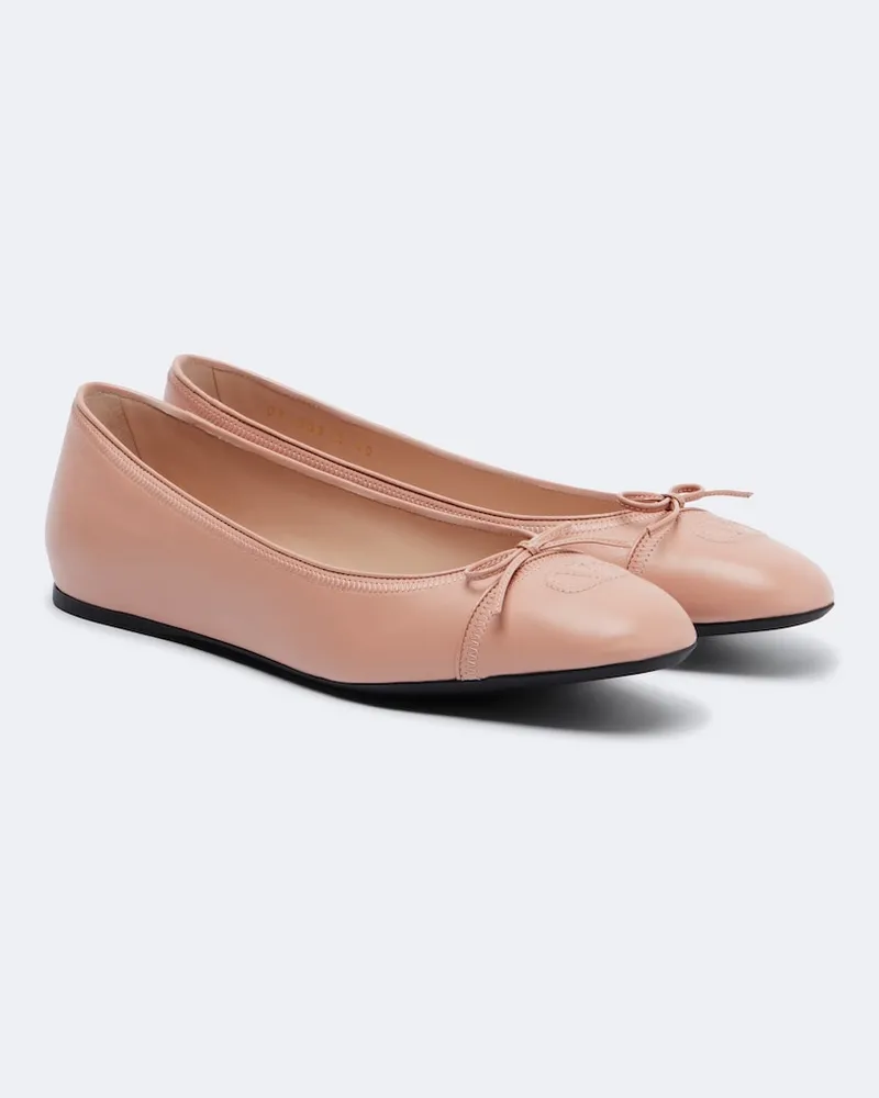 Valentino Garavani Ballerine VLogo in pelle Rosa