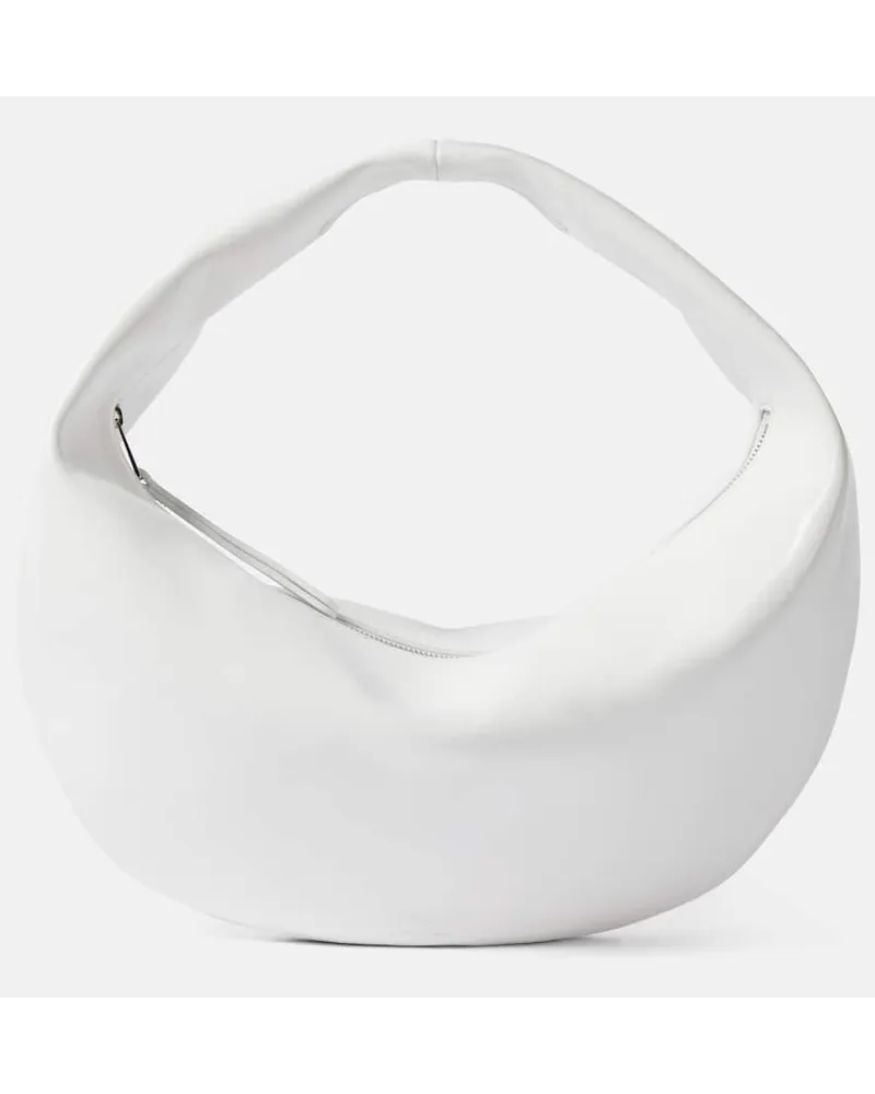 KHAITE Borsa a spalla Olivia in vernice Bianco
