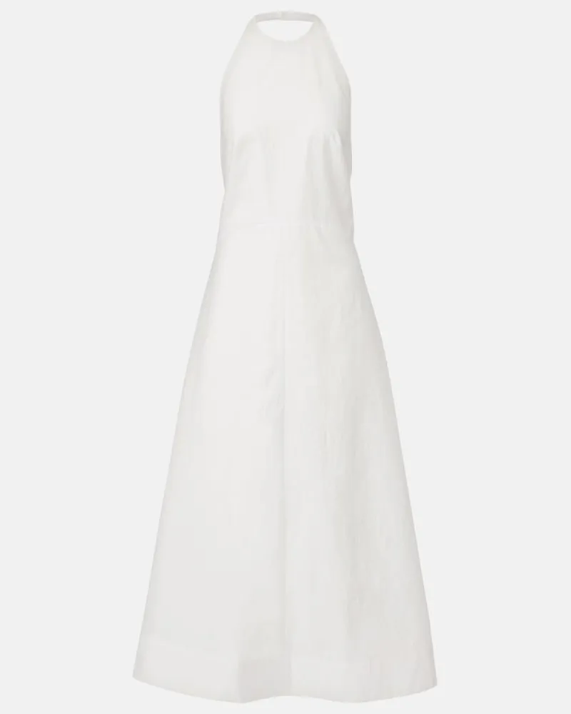 Róhe RÃ³he Abito midi in popeline di misto cotone Bianco