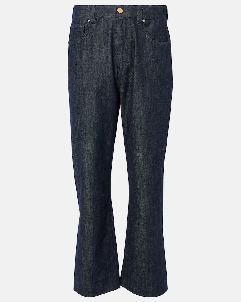 Max Mara Jeans regular Terra a vita alta Blu