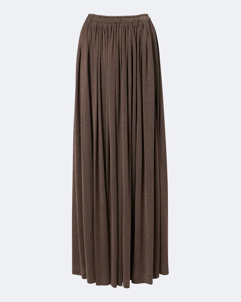Max Mara Gonna lunga in jersey Marrone