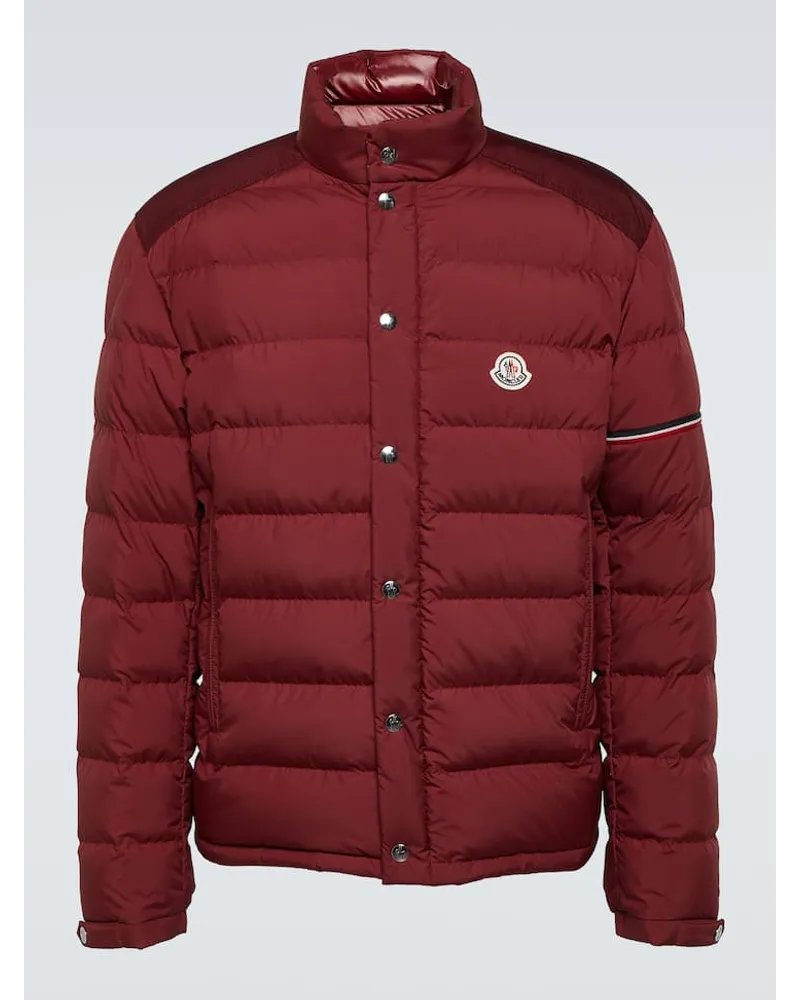 Moncler Piumino Colomb con logo Rosso