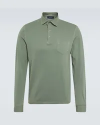 Thom Sweeney Polo in cotone piqué Verde