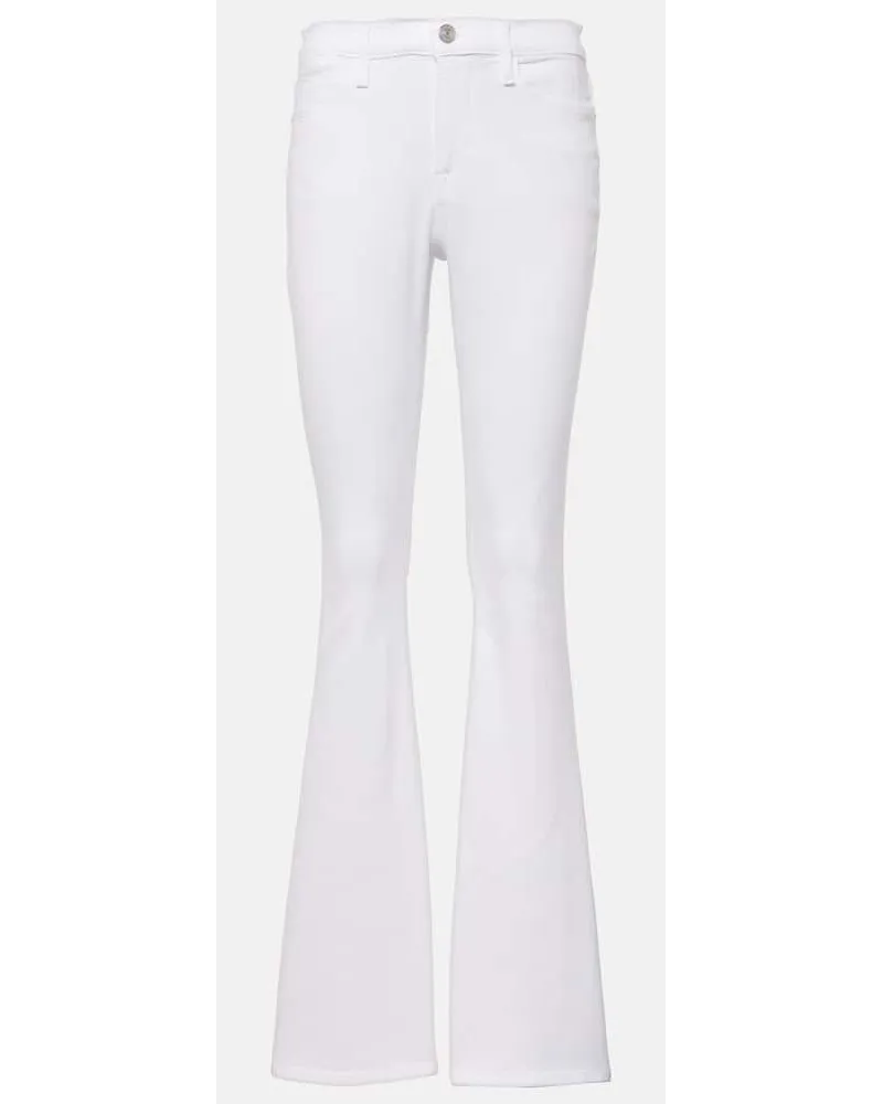 Frame Denim Jeans flared Le High Flare a vita alta Bianco