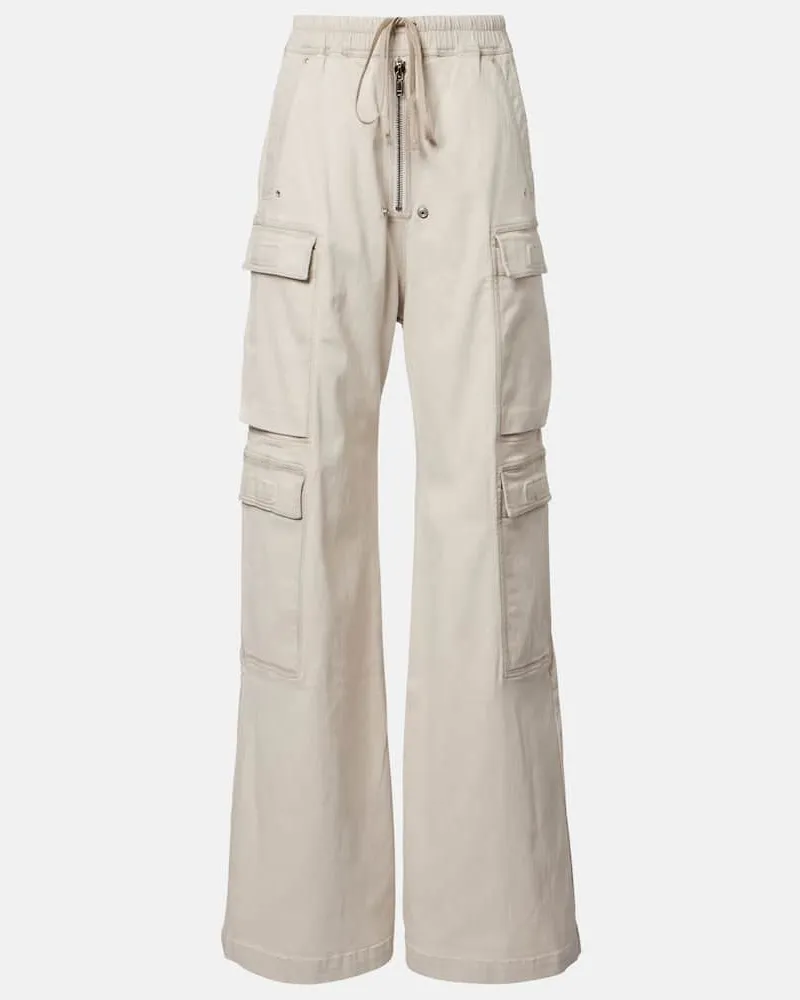 Rick Owens Pantaloni cargo Jumbo in misto cotone Beige