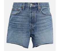 RE/DONE Shorts di jeans ’90s Low Slung Blu