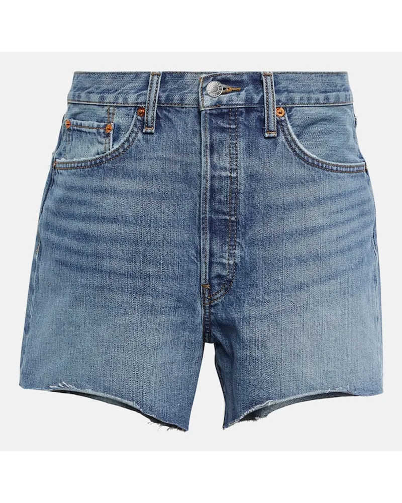 RE/DONE Shorts di jeans â90s Low Slung Blu