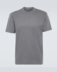 Loro Piana T-shirt in jersey di cotone Grigio