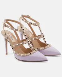 Valentino Garavani Pumps Rockstud 100 in pelle Viola