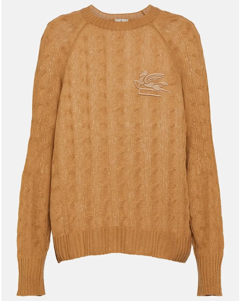 Etro Pullover in cashmere a trecce Beige