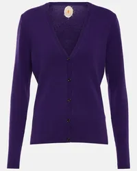 Jardin des Orangers Cardigan in cashmere Viola