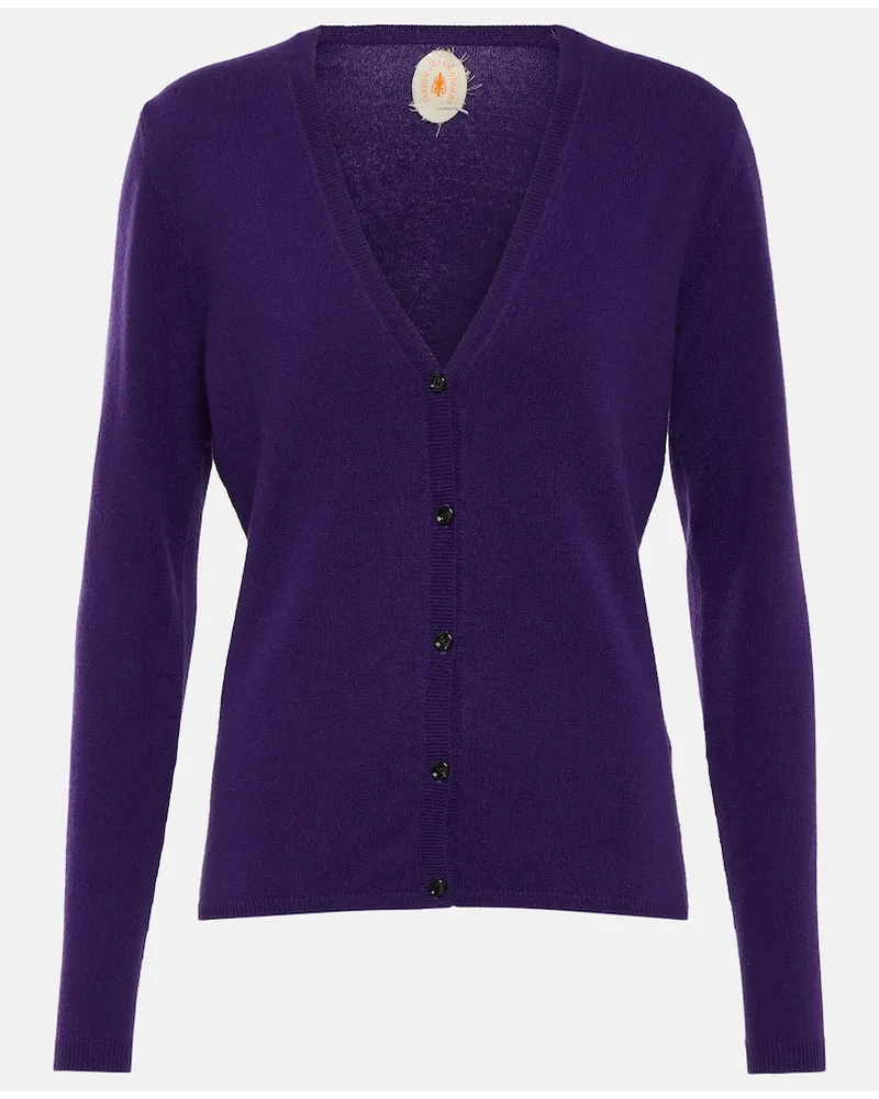 Jardin des Orangers Cardigan in cashmere Viola